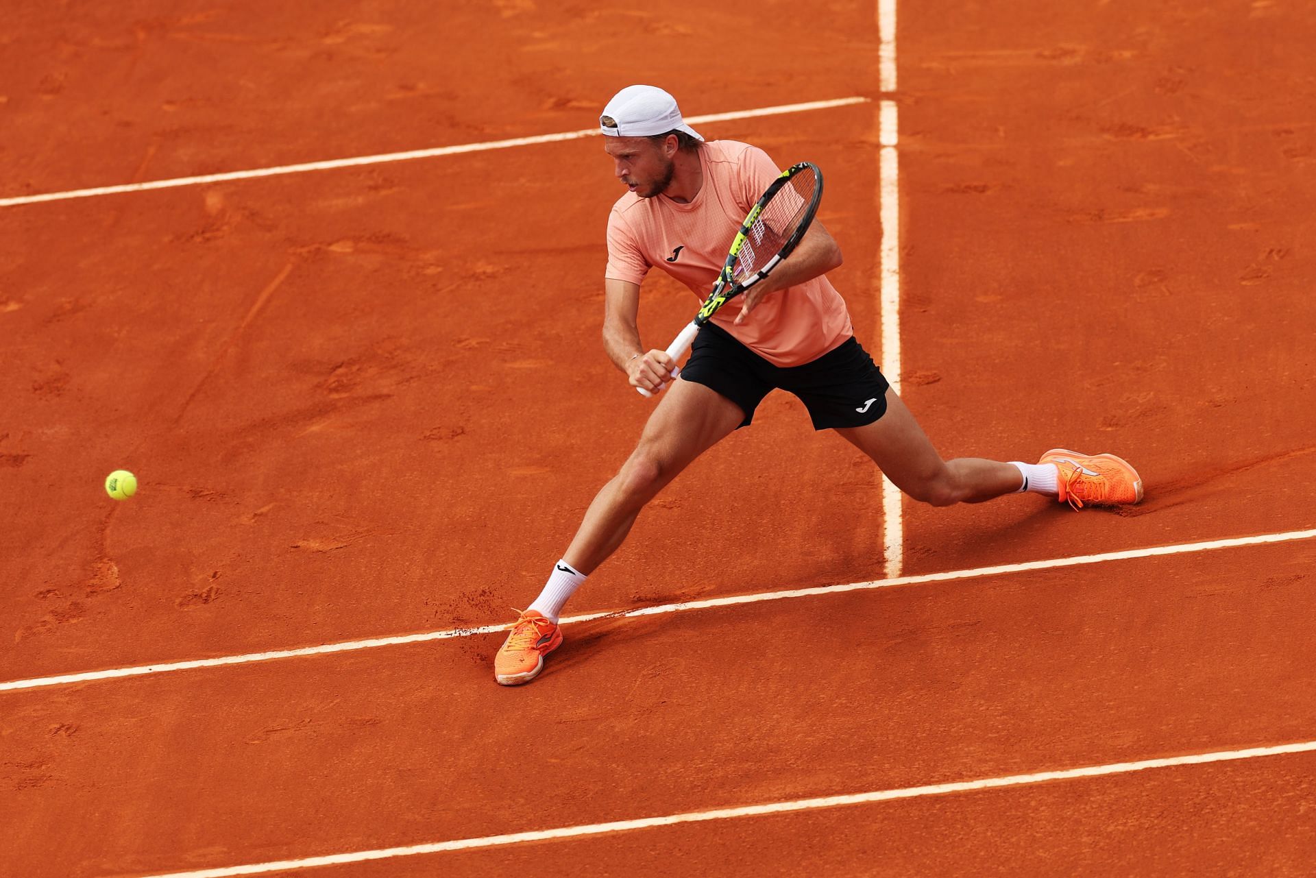 Muller in action at the Mutua Madrid Open - Day Eight - Source: Getty
